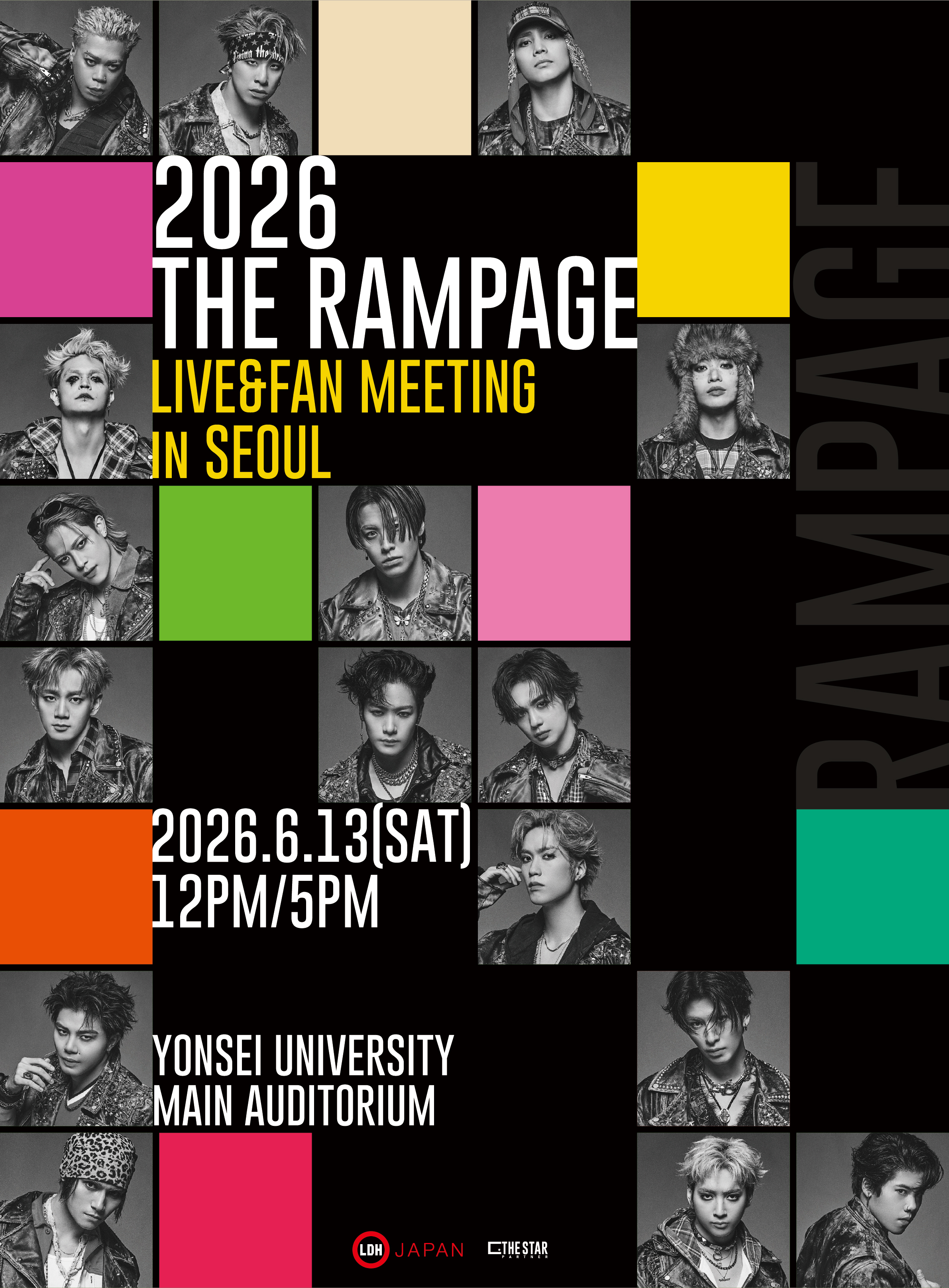 THE RAMPAGE ポスター　韓国 THE RAMPAGE OFFICIAL FAN CLUB