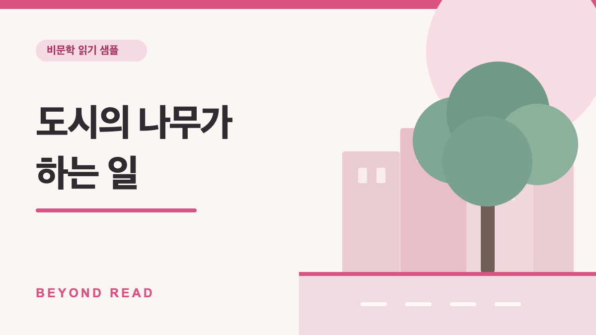 [샘플] 도시의 나무가 하는 일 | 문해력 VOD